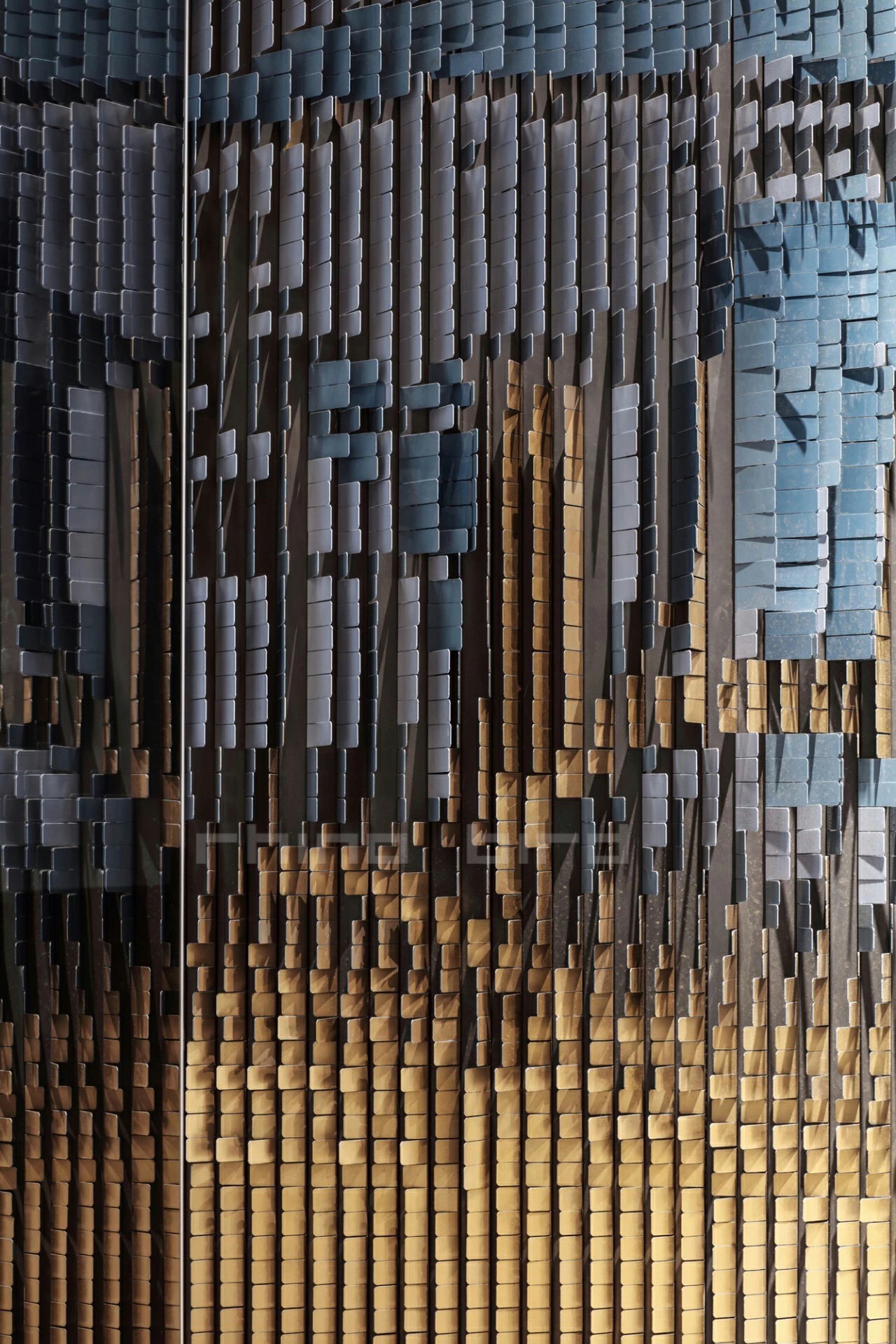 西安鳞片图形艺术墙面 - 犀牛鸟 艺术装置 创作团队