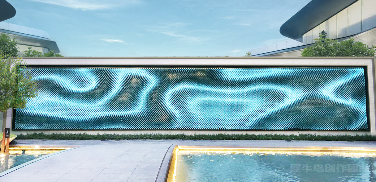 旭辉茶室售楼部艺术墙面